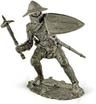 14germany. Knight With Battle Hammer. 14 Century. Tin Toy Soldiers. 54 1/32