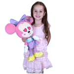 Peluche Disney Minnie Tokyo 45cm Chaussures Jaunes De 0 + Pantin Poupée Coeur