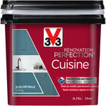 V33 - Peinture cuisine Rénovation perfection® Bleu pétrole satin 0,75L