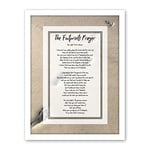 Artery8 God Jesus Footprints In The Sand Poem Inspirational Artwork Framed Wall Art Print 18X24 Inch