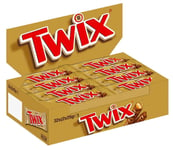 TWIX Barres chocolat au lait avec biscuit nappage caramel - 1 Boite de 32 bar...