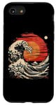 Coque pour iPhone SE (2020) / 7 / 8 Art japonais Grande vague Coucher de soleil Kanagawa Japon Esthétique