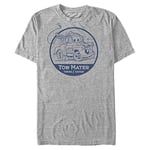 Pixar Cars 1-2 Tow Mater Organic Short Sleeve T-Shirt, Grey (grey blend), XXL