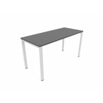 Bureau droit individuel Online F Graphite OP-LITE II : bureau D140x80/cpl graphite/cpi blanc/ep. du plateau 18 mm