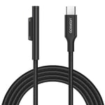 Câble de charge Surface Connect vers USB-C de 1 m,fonctionne avec le chargeur USB C 45 W 15 V3 A en nylon tressé pour Microsoft Surface Pro7 Go2 Pro6 5/4/3 ordinateur portable 1/2/3