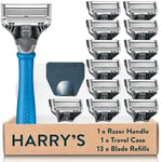 Harry's Razors for Men - Men's Razor + 13 Razor Blade Refills, 5 Blade Razors for Men, 13 Razor Head Refills