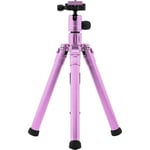 MeFOTO BackPacker Air Travel Tripod With Bluetooth Selfie Stick - Purple