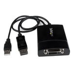 Startech Adapter Displayport - Dvi Dl Active 0.37m Displayport Dvi-d Sort