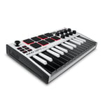 AKAI Professional MPK Mini MK3 – 25 Key USB MIDI Keyboard Controller with 8 Backlit Drum Pads, 8 Knobs and Music Production Software Included (White)