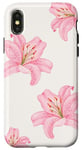 Coque pour iPhone X/XS Tiger Lily Aquarelle Just The Lilies Floral Lover Cadeaux