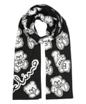 Moschino écharpe en laine femme teddy bear 30744M2806016 Black - White