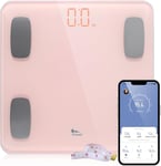 Weighing Scales Digital Electronic Bathroom Scales for Body Fat Scales - PINK