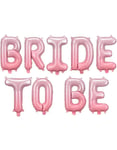 Bride to Be- Rosa Ballong-Banner 350x45 cm