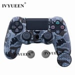 Camo Gris - Capuchons De Protection Antidérapants En Silicone Pour Manette Sony Dualshock 4, Ps4 Pro Slim, Capuchons De Poignée Analogiques