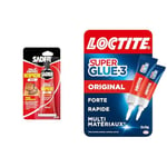 Sader Colle Contact Néoprène Gel – Colle Extra Forte Tous Matériaux – Prise Immédiate & Loctite Super Glue-3 Original, colle forte et résistante de haute qualité