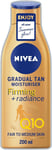 200 Ml NIVEA Q10 Firming Radiance Gradual Tan Activating Firming Cream with Q10