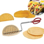 Tortilla-fritöstång Taco Press Maker Press Belagd handtag Köksredskap