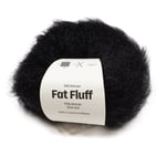 Mohair Silk Fat Fluff 25 gr Salt Liquorice black A781 Adlibris