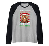 If I Had Anymore Christmas Spirit Jingle Bell Cat Christmas Raglan Baseball Tee