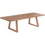 Table rectangulaire 10 personnes en bois de teck recyclé 260 cm - marie