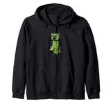 Minecraft Creeper Graffiti Sit Zip Hoodie