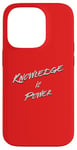 iPhone 14 Pro Knowledge is Power Typografic Case