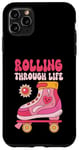 Coque pour iPhone 11 Pro Max Roller Derby Retro Vintage Design pour Femmes Roller Patinage