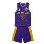 Ensemble Basket-Ball Enfant Maillot Et Short Los Angeles Violet