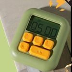 (Green)Classroom Timer Digital Kitchen Timer Magnetic Max 199H Easy Use For