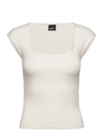 Gina Tricot Soft Touch Tight Top Kräm