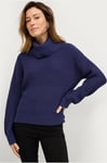 Saint Tropez - Tröja CloudySZ Rollneck Pullover - Blå