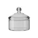 Gozo Small Transparent Kitchen Food Storage Airtight Round Canister Jar with Lid