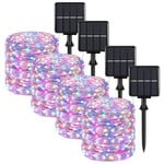 (32M 300LEDMulticolor 4PC)7m Solar Led Light Outdoor Festoon Led Lamppu Solar Garden Outdoor Fairy Garland String Joulukoristeet 4321pakkaus