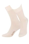 STEVEN Chaussettes En Bambou Unisexe Respirantes Sans Motif En Bambou Chaussettes Mi-mollet Avec Bout Lisse, Chaussettes Souples Pour Femme Et Homme, Chaussettes Formelles Lin/EU 38-40