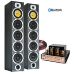 Tower Music System with Floor Standing Speakers and HiFi Valve Amplifier SHFT57B