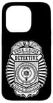 Coque pour iPhone 15 Pro Badge de police amusant True Crime Detective Division