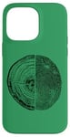 Coque pour iPhone 14 Pro Max Anneaux d'arbre et empreintes de doigts