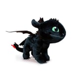 Dragons Toothless Draktränaren Gosedjur Plush Mjukisdjur 40cm Svart Svart