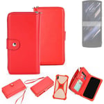 2in1 cover wallet + bumper for Motorola Razr (2019) Phone protective Case red