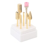 Drill Bit Set Cleaning Brush Bit 7pcs Professional Nail Bits For Home