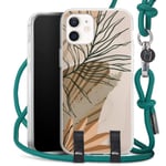 DeinDesign Coque Collier Compatible avec Apple iPhone 12 Mini Coque avec lanière Coque avec Cordon Abstrait Line Art Art