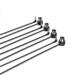 Lot de 4 câbles MIDI TRS type A (3,5 mm - 1/8"") vers DIN 5 broches, 3FT / 90 cm, profil bas - Connecteurs ultra-minces à angle droit pour les espaces compacts - Idéal pour les synths et pédalier