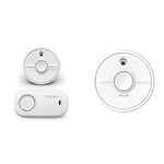 FireAngel FA3313-SB1-T2 CO & Smoke Alarm Twin Pack & FireAngel SB1-R Smoke Alarm, White