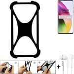 Bumper for OnePlus 8 Silicone Case + earphones Softcase Bumper Protector Edge Co