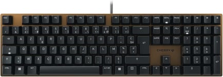 Kc 200 Mx,Clavier De Bureau Mécanique Avec Plaque En Métal Anodisé,Disposition Française(Azerty),Filaire,Mx2A Silent Red Switches,Noir Bronze