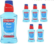 Colgate Plax Cool Mint Mouthwash Bad Breath Control 250ml x 6