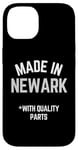 Coque pour iPhone 14 Made In Newark - Slogan amusant Born In Newark