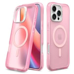 CYRILL by Spigen UltraSheer Mag Case Compatible with iPhone 16 Pro (2024) [Compatible with MagSafe] - Pink