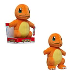 Bandai - Pokémon - Peluche Salamèche (Charmander) - Peluche 30 cm Toute Douce - JW0060