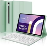 Clavier pour Tablette Samsung Galaxy Tab S9FE - Clavier Bluetooth AZERTY Français Magnétique Détachable Bluetooth Galaxy Tab S9 Fe 10,9``/S9 11`` 2023 (SM-X710/SM-X716B/SM-X718U), Vert